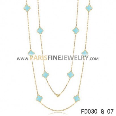 Van Cleef & Arpels Vintage Alhambra 10 Motifs long necklace