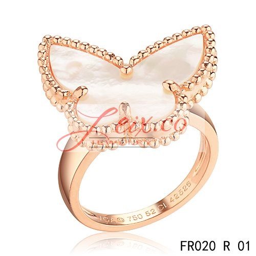 Discount Van Cleef & Arpels Lucky Alhambra Butterfly Ring